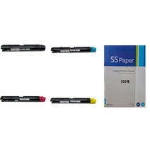 MOA 제록스 ApeosPort-V C3375 재생토너 4색set (복사용지 500매 포함), 1set, 4색