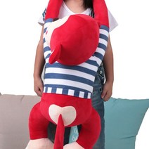 원숭이인형 90cm 대형 매달리는 레드 몽키 아기애착 봉제인형 재재데이, 상세페이지 참조
