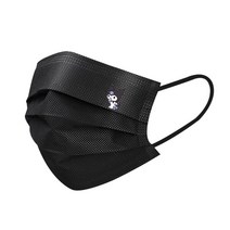 캐릭터 쿠로미 귀여운 마스크 일회용 귀편한 얇은 운동 덴탈 화이트 블랙 대형 성인용, 단일, K267 블랙 25개개