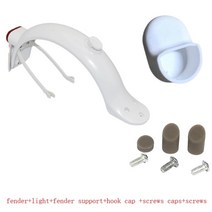 전동킥보드 부품 수리 호환 Xiaomi mijia m365 m187 pro 전기 스쿠터 타이어 스플래쉬 펜더 (후면 미등 백 가드 윙 포함) 용 내구성 스쿠터 머드 가드, 펜더 m365 pro2