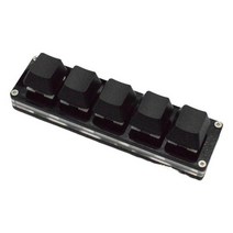매크로 키보드 한손 키패드 프로그래밍 rgb 사용자 정의 48121624 포토샵 핫스왑, China, 5 keys