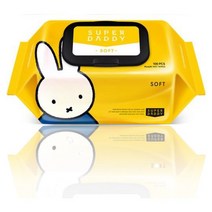 슈퍼대디 미피 소프트 유아물티슈 캡형, 60팩, 100매