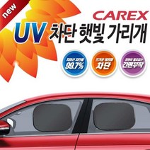 창문가리개 2P 큐방없는 간편 부착 여행 창문햇빛차단 차량용가리개 차량햇빛가리개, 1개, M[430x330mm]