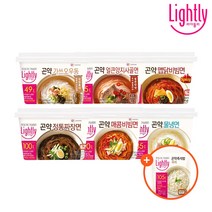 [라이틀리] 곤약면 (짜장면/맵닭면/냉면/비빔면/가쓰오우동/얼큰양지면) x 6개+곤약즉석밥 귀리 1개 증정, 6) 곤약 얼큰양지사골면 212g x _4) 곤약 매콤