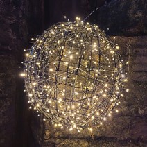 무뚜기 크리스마스 지네전구 트리 장식 LED 벽트리 만들기 500구 웜색