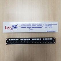 SJC CAT.6 24PORT 패치판넬 19인치 랙용 24포트, 1개, 삼정 CAT.6 24PORT 패치판넬