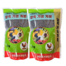 냄새적은 압축 입상 가공 발효계분 2Kg 친환경 사용하기 간편한 펠렛 웃거름 밑거름 텃밭, 2000g