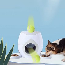 도기볼 대화 형 애완 동물 공 발사기 장난감 개 테니스 누출 식품 보상 기계 던지는, a