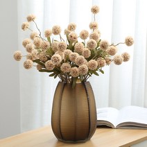 인테리어 조화 핑크뮬리 미스모네 스위트피 아름 다운 5 머리 화이트 핑크 인공 민들레 꽃 홈 장식 웨딩 신, 09 Champagne