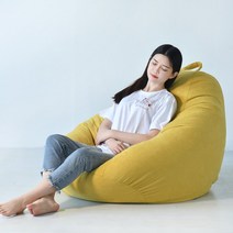 마켓민 빈백 소파, 120cm옐로우