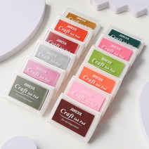 크래프트 스탬프 잉크패드 핑거프린트 패브릭 지문, J-24 Dark purple