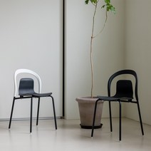 엘름 체어 1+1 세트 인테리어 식당의자 식탁의자 완조립 출고, 화이트