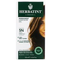 허바이틴트 퍼머넌트 헤어컬러 젤 5N 라이트 체스트넛 135ml(4.56fl oz)