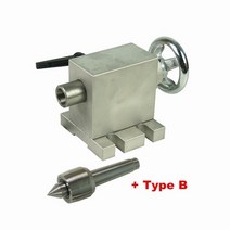 CNC 심 압대 4 축 MT2 로터리 축 선반 조각 기계 척 센터 높이 65MM CNC 라우터 밀링 머신, 심압대-b