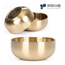 키친아트 티타늄 이중진공 국대접 국그릇 스텐 업소용 가정용, 국대접(중)