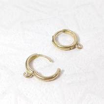 신주(동) 원터치 링 DIY 11mm 귀걸이 비즈 재료 부자재 주얼리 부자재 귀걸이 원터치