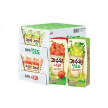 과수원 사과 청포도 190ml 24 24팩 총 48팩