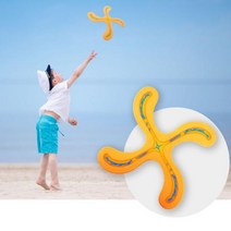 다이나믹 플라잉 부메랑 캠핑 공원 야외 장남감 스포츠 고무 부메랑