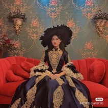 중세시대드레스 왈츠 원피스 서양 귀족 드레스 19세기 상 레트로 코트 롱 스커트 아트