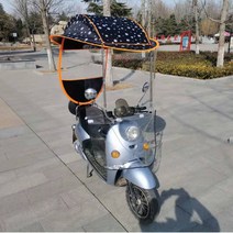 오토바이 스쿠터 배달 지붕 우산 차양막 덮개 우비 바람막이 윈드스크린 캐노피 가림막 햇빛가리개 파라솔축전지차 빗물막이-113479, S 상세페이지 참고