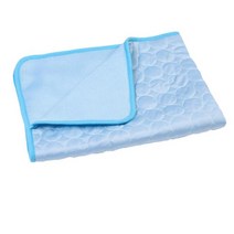 개 매트 냉각 여름 패드 매트 개를위한 고양이 담요 소파 통기성 애완견 침대 작은 중형 대형 개를위한 여름 빨, 하늘색, 50x40cm, 하늘색