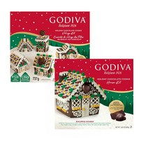 고디바 진저 브레드 쿠키 하우스 미니 빌리지 만들기 키트 2종, 미니 빌리지 키트