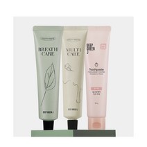 제이숲 딥그린제이 치약 90g x 3개입 시린이 잇몸 구취 천연 임산부 연마제 프리, 프레쉬