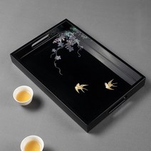 명품 나전 칠기 쟁반 트레이 자개 수입 고급 인테리어 소품, 색상