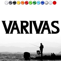 낚시로고스티커 FS010 VARIVAS 바리바스 조구사마크 태클박스 자동차꾸미기, 1개, 흰색M