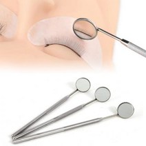 치아 거울 구강 치경 속눈썹 확장 치과 입 전문 메이크업 도구에 휴대용 1PCS 스테인레스 스틸 검사, as pic 4
