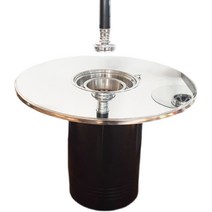 고기집 원형 불판 고기 테이블 스텐 숯불 식탁 업소 식당, 공식 표준, 1m 테이블