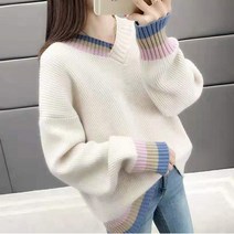 엘레스 여성스웨터 여성니트 스웨터 니트 긴팔스웨터 긴팔니트 브이넥