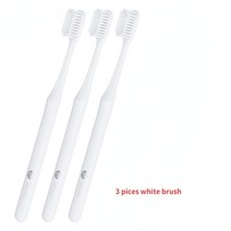 Dr. Bei-유쓰 버전 더 나은 브러시 와이어 2 가지 색상 잇몸 관리 매일 청소 구강 칫솔 1/2/3 Pices, [04] 3pcs white