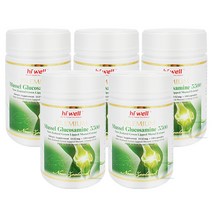 [하이웰]프리미엄 뉴질랜드 초록홍합 글루코사민 5500 180베지캡슐 5개 세트 [10만원 이상 사은품증정], 수량