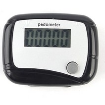 HY 디지털 만보기 만보계 만보계 걸음측정기, 블랙