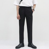 더블옴므 남성용 7컬러 구김없는 프리미엄 링클프리 옆밴딩 테이퍼드핏 슬랙스