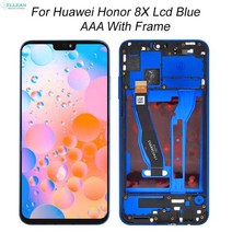 화웨이 아너 8X LCD 터치 스크린 디지타이저 6.5 인치 JSN AL00 L22 L21 디스플레이 어셈블리, [03] AAA Blue Frame