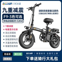 40만원대 독일 전동 접이식 자전거 배달용 출퇴근 팔당댐, 48V, L.F9-충격흡수-8AH 약 32km