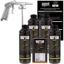 유폴 랩토라이너 4리터 키트 (블랙) U-Pol Raptor Black Urethane Spray-On Truck Bed Liner