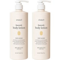 심플리오 헤븐리 바디로션 500ml 스위트코코넛, 3개