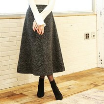 스커트홀릭 SK2693 홈스팡 A라인 롱 플레어 스커트 치마