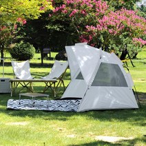 캠프타임 피크닉 캠핑 원터치 그늘막텐트 SG5P, 그늘막텐트 SG, 라이트그레이(SG-5P)