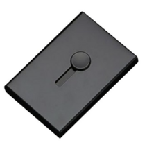 엣지있게 쓱 메탈 자동 명함 케이스, 실버, 2개