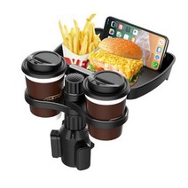 명불허전 차량용 3in1 컵트레이블, 블랙, 1개