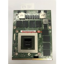 GTX 780M GTX780M VGA 비디오 그래픽 카드 4GB N14E-GTX-A2 DELL 노트북 M18X R3 R2 R4 R5 FJHX2 테스트 10, 한개옵션0