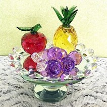 크리스탈 과일 접시 크리스탈 장식소품 소품 인테리어소품, 상세페이지 참조, 본품선택