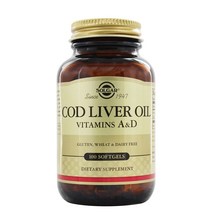 솔가 대구간유 코드리버 오일 비타민 A D 100정 (소프트젤) Cod Liver Oil Softgels Vitamin & (100softgel), 1개
