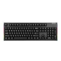 앱코 HACKER 이색사출 PBT 체리 키보드 청축, K660M, 블랙, 일반형