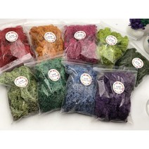 스칸디아모스 이끼 소분 100g 150g 500g 소포장 만들기 공기정화식물 DIY, 12.옐로우, 1개