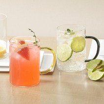 베르겐 스플래쉬 내열유리 머그 450ml 4종 세트 (블루+옐로우+그린+브라운)
